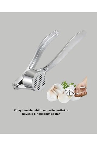 Kolay Temizlenen Metal Sarımsak Presi 1 Adet