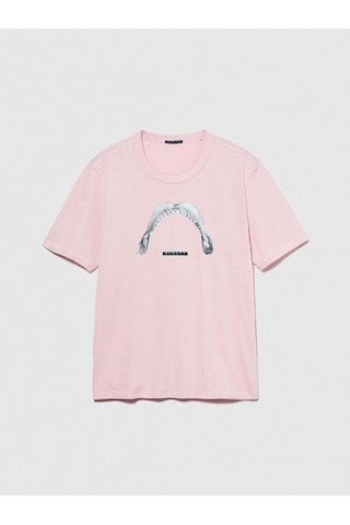 %100 Pamuk Önü Baskılı Bisiklet Yaka T-shirt Erkek Mix T-shirt - 324p3ı1xs103j Çok Renkli