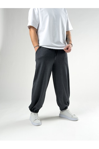 Cocopelli Balık Sırtı Desenli Gri Erkek Baggy Pantolon Coc2745 Gri