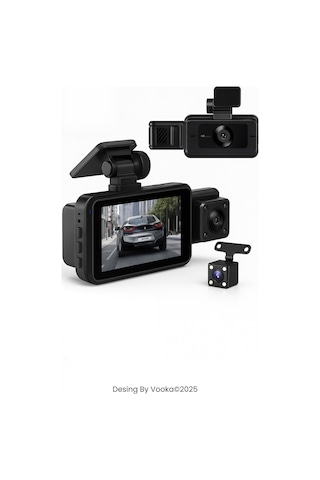 Araç İçi Wifi Dvr Kamera Full Hd 1080p Dashcam Gece Görüşlü G-sensörlü Park Modu Mobil