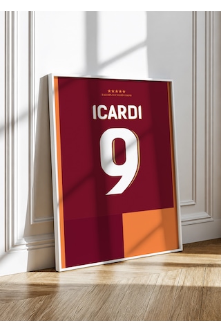M.ıcardi 9 Forma Tasarımlı Poster Tablo Beyaz Çerçeveli M.ıcardi 9 Forma Tasarımlı Poster Tablo Beyaz Çerçeveli