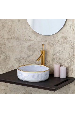 Fontana Yüksek Lavabo Bataryası Altın F-622 Altın