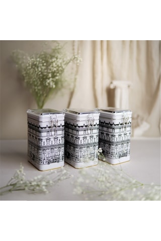 City Desenli Kilitli Kapaklı Dikdörtgen Metal Saklama Kabı 3 Lü Set 7.5 x 10 x 15 CM Çok Renkli City Desenli Kilitli Kapaklı Dikdörtgen Metal Saklama Kabı 3 Lü Set 7.5 x 10 x 15 CM Çok Renkli