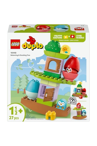 LEGO® DUPLO® Denge ve Dizme Ağacı 10440 - 18 Ay ve Üzeri Küçük Çocuklar için Eğitici Oyuncak Yapım Seti (27 Parça)