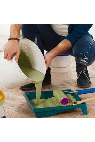 Büro Ev Tadilatı İçin 1,80x15mt Yapışkanlı Boya Badana Koruma Hışır Örtüsü