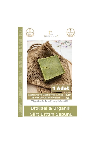 %100 Doğal Güzel Kokulu El Yüz Saç Vücut Cilt Orijinal Bitkisel Siirt Bıttım Sabunu 120g - 1 Adet