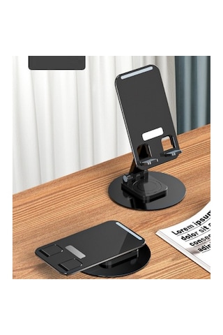Katlanabilir Telefon Tutucu Stand Yuvarlak Tabanlı Cm-074