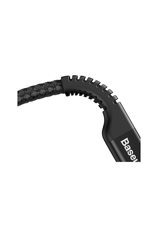 Baseus Fish Eye Spiral Lightnin Usb Apple Uyumlu iPhone 14-13-12-11 Kablo Siyah