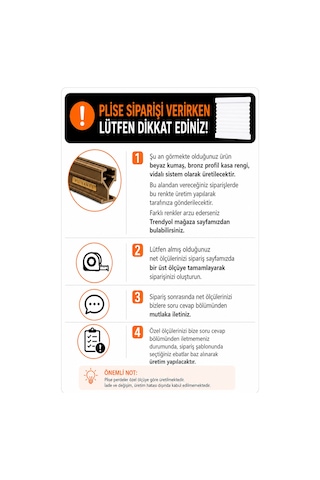 Tül Serisi Plise Perde Beyaz Kumaş + Bronz Profil Kasa Cam Balkon Perdesi