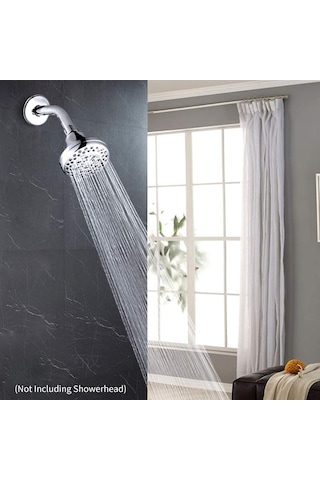 Monyee Stainless Steel Duş Kolu G1/2 Bağlantı, Pürüzsüz Chrome Kaplama, Dekoratif Flanşlı Duvar Tipi Braket - Dayanıklı Ve Estetik Banyo Aksesuarı Diğer