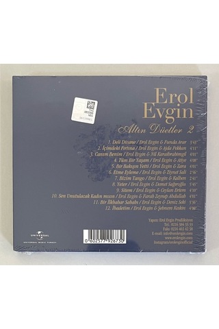 Erol Evgin Altın Düetler 2 Cd Jelatininde Sıfır Cd