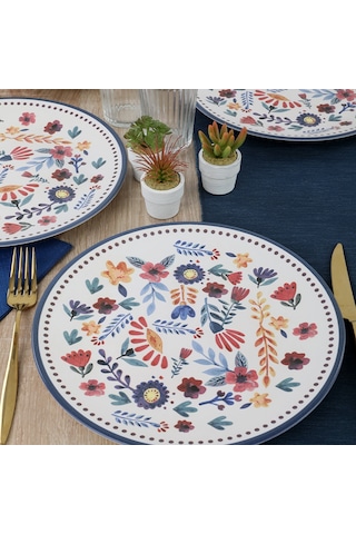 Keramika 19558 Springtime Servis Tabağı 26 Cm 6 Adet