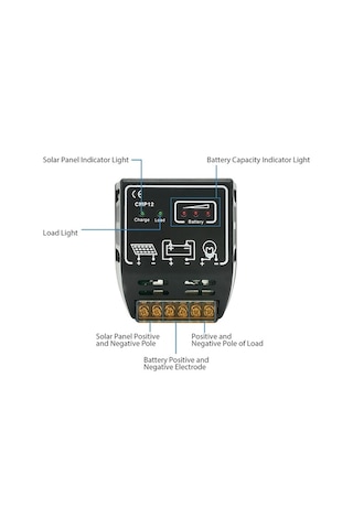 Tongxida 12v/24v Akıllı Şarj Regülatörü - 20a Güneş Enerjisi Kontrol Cihazı
