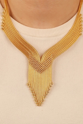 Çgkmücevherat Kalze Dorikalı Altın Kolye Klzdrklkly4 Gold