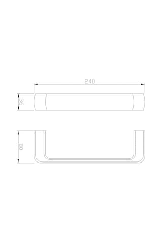 Fontana - Havluluk 24 Cm Krom Outlet - Fc-10105- Diğer