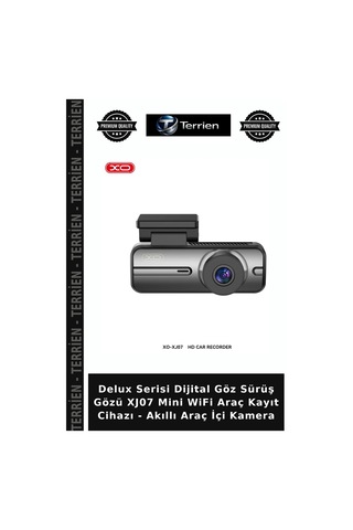 Delux Serisi Dijital Göz Sürüş Gözü Xj07 Mini Wifi Araç Kayıt Cihazı - Akıllı Araç İçi Kamera