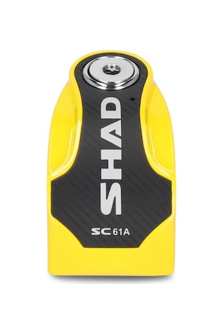 Shad Sc61a Alarmlı Sarı Motosiklet Disk Kilidi C0s6103a Disk Kilidi
