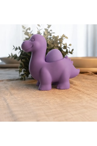 Northcity 3d Baskı Dinozor Yumurtalık - Sevimli Eggosaurus Yumurta Tutucu-mor Lila - Mor