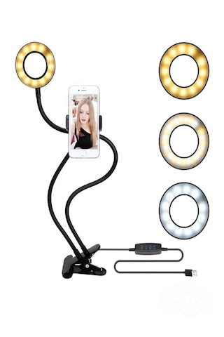 Led Ring Light Youtuber Light Stüdyo Işığı Akrobat Selfie Led Mas