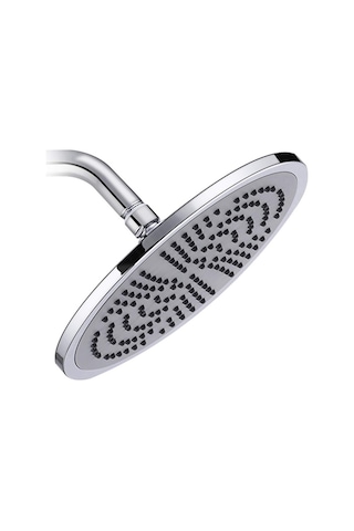 Springsun 9.5 İnç Yuvarlak Paslanmaz Çelik Chrome Duş Başlığı - Yüksek Basınçlı, Otomatik Temizleyen, Korozyona Dayanıklı Büküm Borusu Hariç Diğer