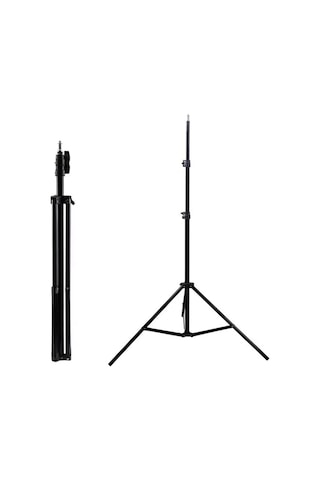 Coverzone Tripod Kamera Işık Ayağı Fotoğraf Makinesi Monopod 50 Cm-200 Cm Açılabilir Katlanabilir Tripod Yayınc Standart