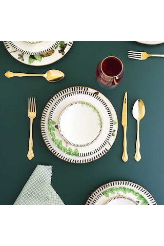 Acar Dexter 24 Parça 6 Kişilik Porselen Yemek Takımı