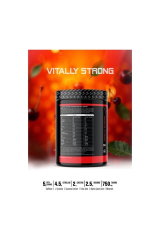 Vitalest Pre Workout 468g. 26 Servis Kiraz