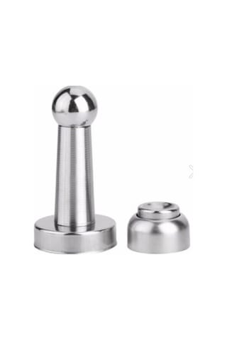8 Cm Güçlü Mıknatıslı Kapı Tamponu Saten, Kapı Stoperi -9090492641165
