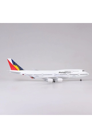 Philippines B747 Yolcu Uçağı Model Uçak 1/80 Ölçek 47cm