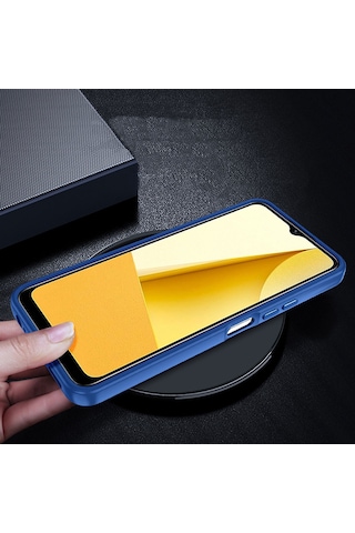 Vivo Y16 Kılıf Zore Flora Kapak Siyah