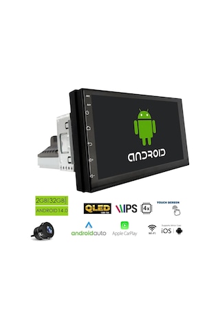 Megavox Mgx-703 Android Tek Dın 7 İnç 2+32gb Bt/usb/gps/radyo/ıps Ekran/geri Görüş Kamerası