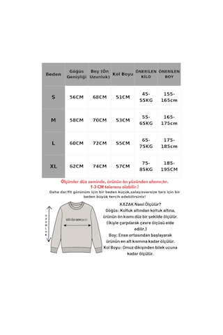 Madmext Gri Oversize Balıkçı Yaka Çizgili Kazak Mg2168 Gri