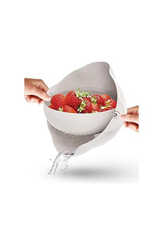 Buffer Çok Amaçlı 360 Derece Dönebilir Pratik Hazneli Mutfak Süzg