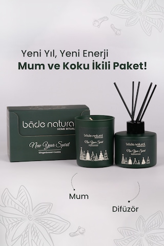 New Year Spirit Gingerbread Cookie Soya Mumu - Çubuklu Oda Kokusu