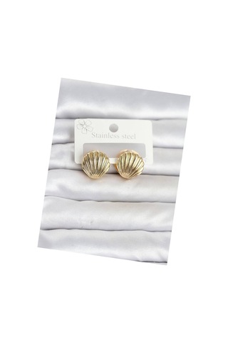 316l Çelik Gold Renk Deniz Kabuğu Model Kadın Küpe Tj-bkp11865 Evimdeyokyok