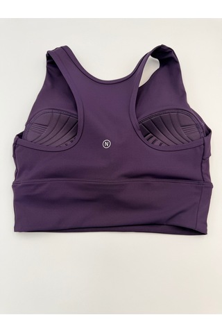 Sculpt Spor Sütyeni Yüksek Destek Toparlayıcı Fitness Yoga Spor Bra Mor