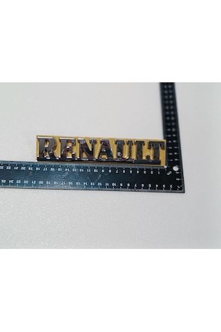 Renault Clio 2 1998 2012 Uyumlu 175mm Renault Krom Bagaj Yazısı Tırnaklı Ve Bantlı