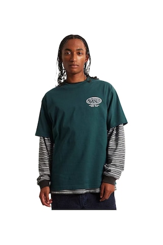 Vans World Tour Loose Ss Tee Erkek Koyu Yeşil T-shirt - Vn000vy8