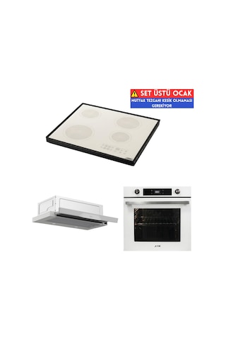 Afm Tech Ve Ferre Elektrikli Ab Vitro D037 + FM7701 + FC-07 Ankastre Set