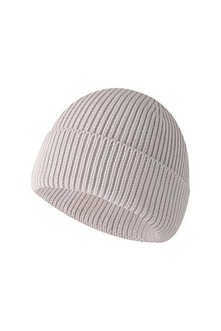 Erkekler İçin Manşetli Sıcak Örme Dış Mekan Şapkası, Kışlık Sıcak Örme Şapka Beyaz