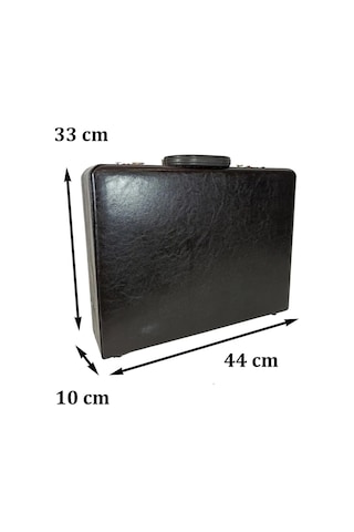 Case Club James Bond 10 Cm Klasik Evrak Çantası Şifreli Kilit Siyah