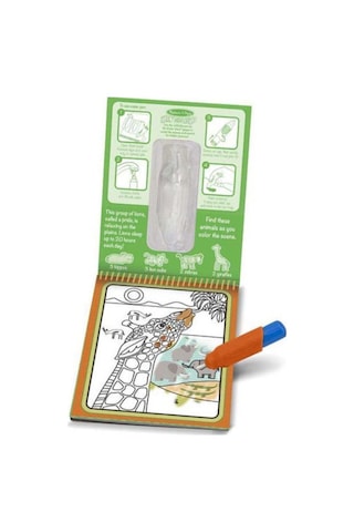 Melissa&Doug Water Wow! Su ile Boyama Kitabı Safari