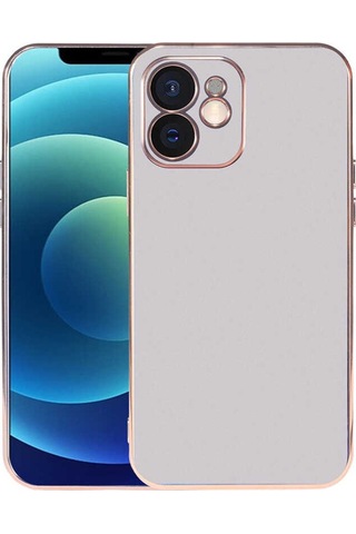 Apple Uyumlu iPhone 12 Kılıf Zore Viyana Yüzeyi Buzlu Transparan Tasarım Kılıf