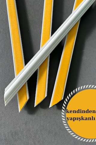 Diecor Kolay Kurulum, Kendinden Yapışkanlı, Boyanabilir Dekoratif Hazır Kesimli Duvar Çıtası Paketi Beyaz Tek Ebat Model:xa259
