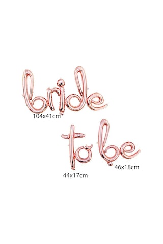Gold Rose Bride To Be Yazılı Folyo Balon Bekarlığa Veda Partisi