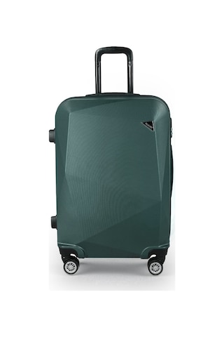 Polo&Sky Elmas Model Haki Renk Orta Boy Valiz Haki