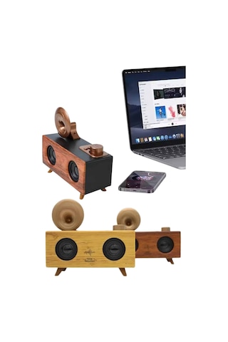 Gramafon Nostaljik Radyo Yüksek Ses Kalitesi Usb Tf Kart Aux Yeni Nesil