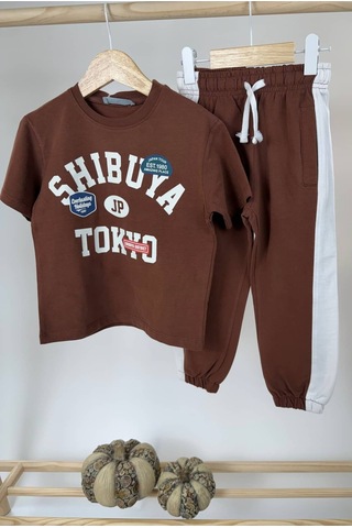 Tokyo Kahve Uzun Set Kahverengi