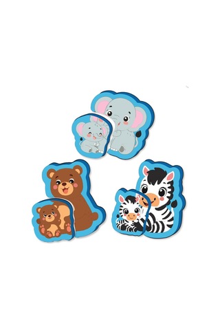 Yükselen Zeka 6-16 Ay İlk Pofidik Magnet Puzzle - Orman Hayvanları