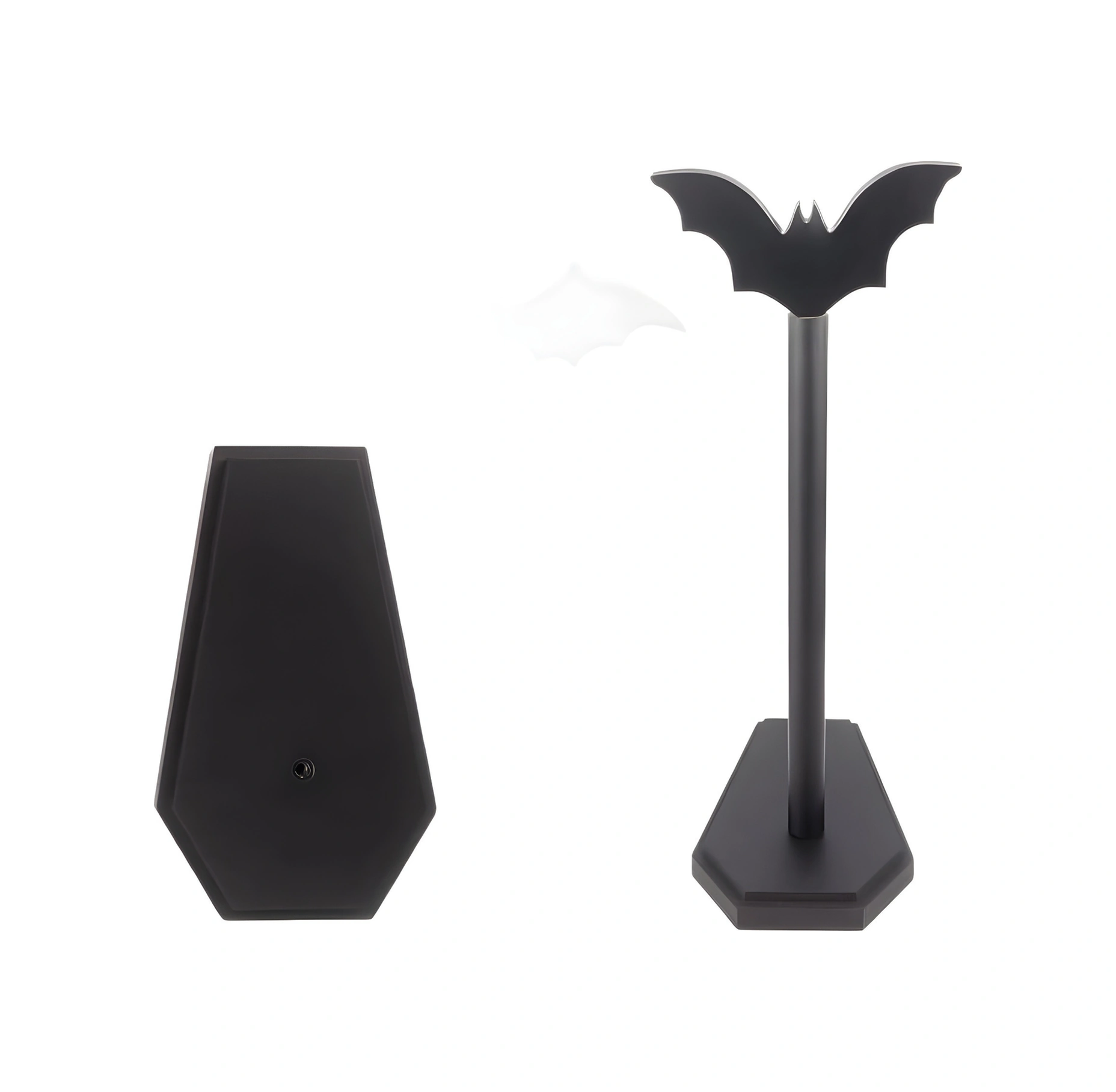 Hombey Gotik Ahşap Parçalanabilir Defne Şekilli Peçete Tutucu - Halloween Masa Dekoru Ve Pratik Peçete Saklama Aleti Siyah